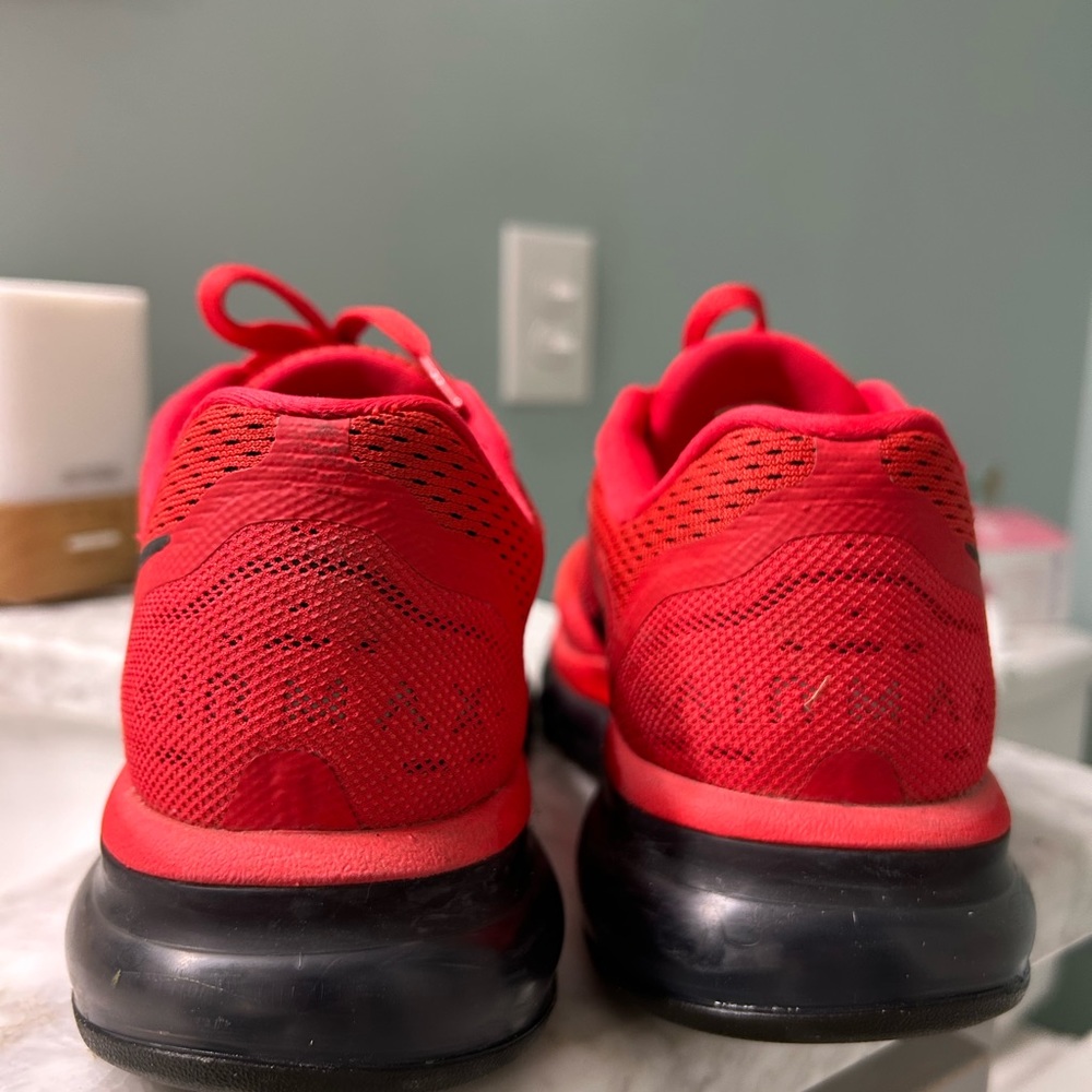 NIKE AIR MAX 2014 "ATOMIC RED" (621077 606) RUNNING TRAINERS GENTLY USED